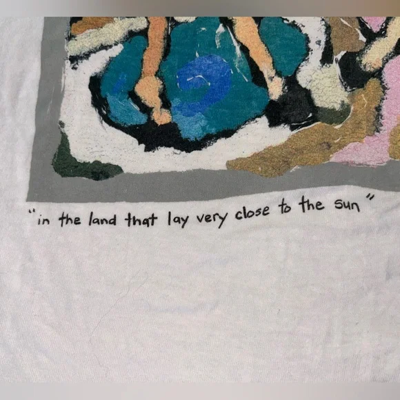 Vintage Art Tee "in the land that lay very close to the sun" Anderson Studio Inc - Picture 4 of 8